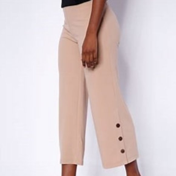 GUILLAUME Pants - TSC GUILLAUME CREPE FLARE PANT AND MATCHING SWEATER   NEW LARGE